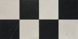 Avant Garde 4x4 Nero Marquina Modern Tumbled Square Tile