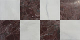 Avant Garde 12x12 Breccia Vino Modern Tumbled Square Tile