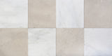 Avant Garde 12x12 Bianco Bello Modern Tumbled Square Tile