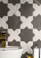 Star and Cross - 6x6 Day Matte Cross Tile