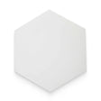 Radar 8x9 Blanco Solid Matte Hexagon Tile