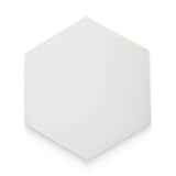 Radar 8x9 Blanco Solid Matte Hexagon Tile