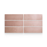 Artisan 2.5x8 Coral Pink Matte Rectangle Tile