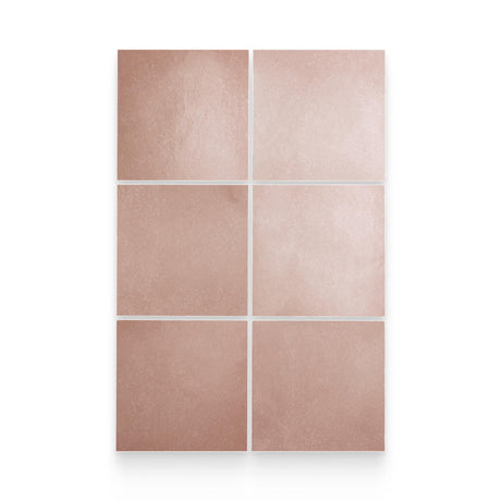 Artisan 5x5 Coral Pink Matte Square Tile