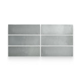 Artisan 2.5x8 Grey Stone Matte Rectangle Tile