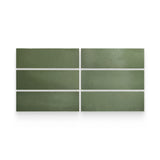 Artisan 2.5x8 Malachite Matte Rectangle Tile