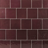 Country 5x5 Aubergine Glossy Square Tile