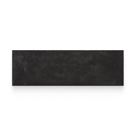 Country 2.5x8 Black Glossy Rectangle Tile