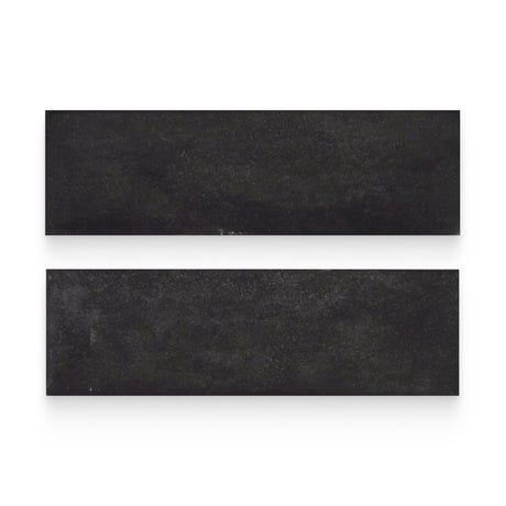 Country 2.5x8 Black Glossy Rectangle Tile