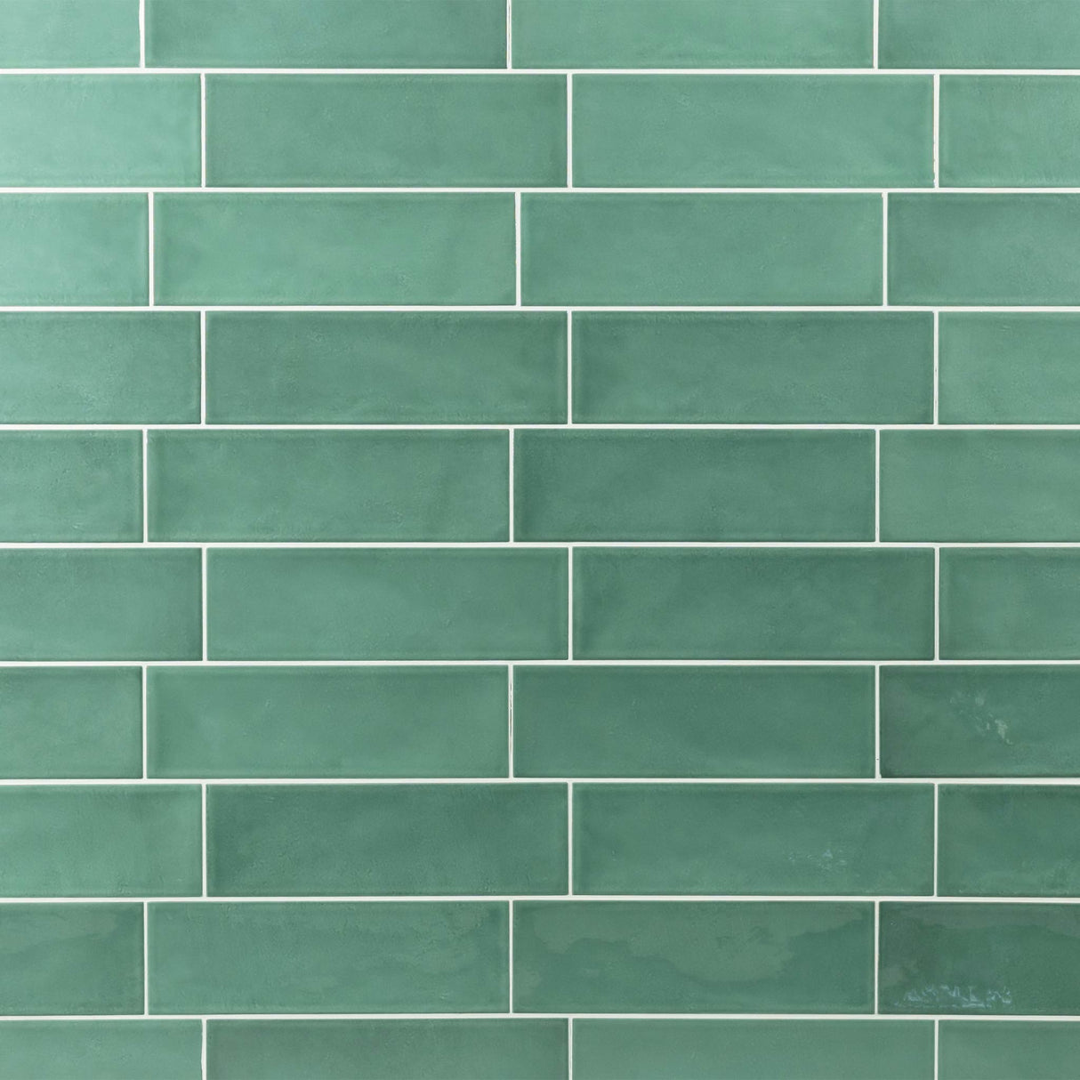 Country 2.5x8 Esmerald Green Glossy Rectangle Tile