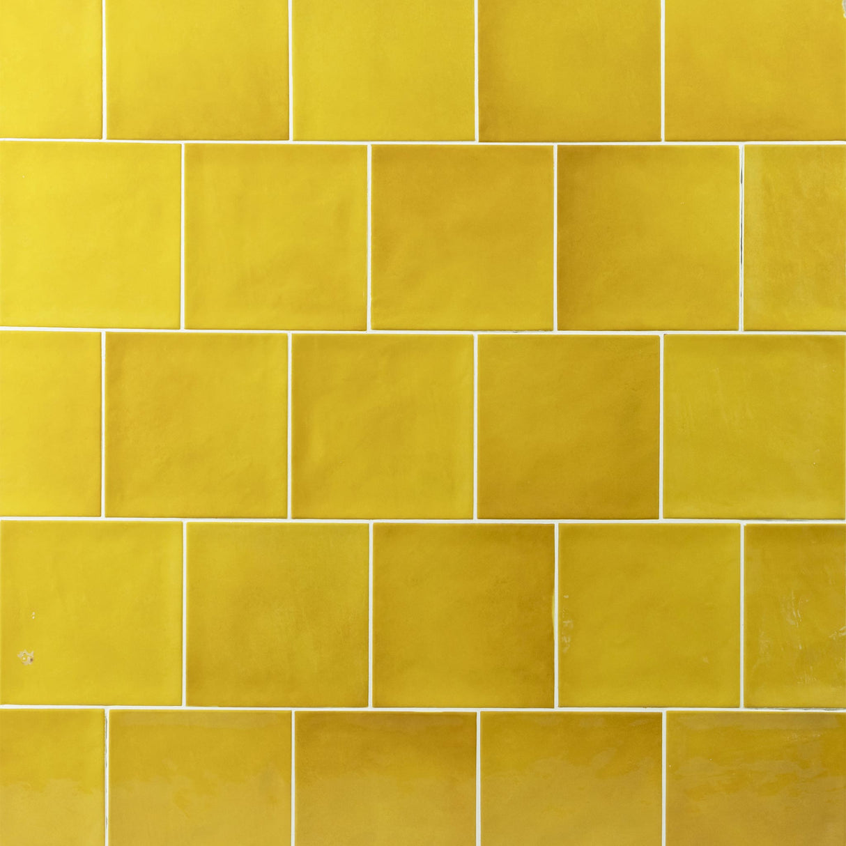 Country 5x5 Gold Glossy Square Tile