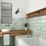 Country 5x5 Mint Glossy Square Tile