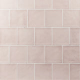 Country 5x5 Pink Glossy Square Tile