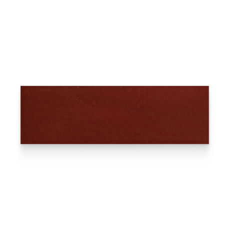 Country 2.5x8 Red Glossy Rectangle Tile