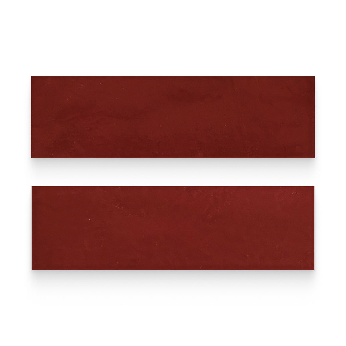 Country 2.5x8 Red Glossy Rectangle Tile