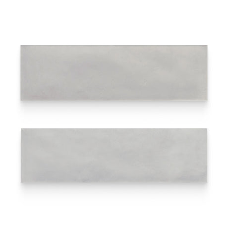 Country 2.5x8 Silver Glossy Rectangle Tile