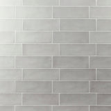 Country 2.5x8 Silver Glossy Rectangle Tile