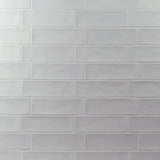 Country 2.5x8 White Glossy Rectangle Tile
