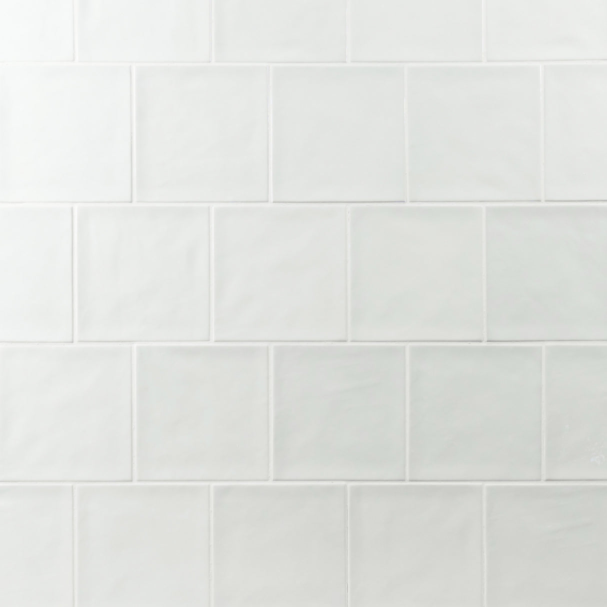 Country 5x5 White Glossy Square Tile