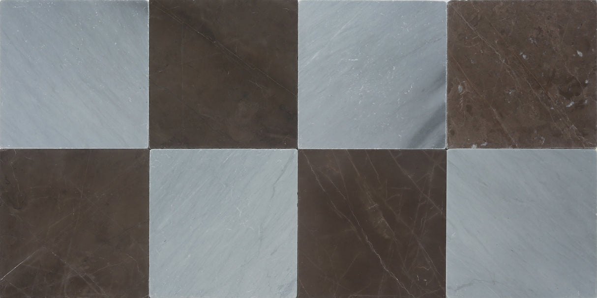 Avant Garde 12x12 Bardiglio Imperial Modern Tumbled Square Tile