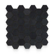 2x2 Basalt Black Honed Hexagon Mosaic