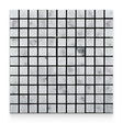 1x1 Carrara White Polished Square Mosaic