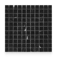 1x1 Nero Marquina Polished Square Mosaic