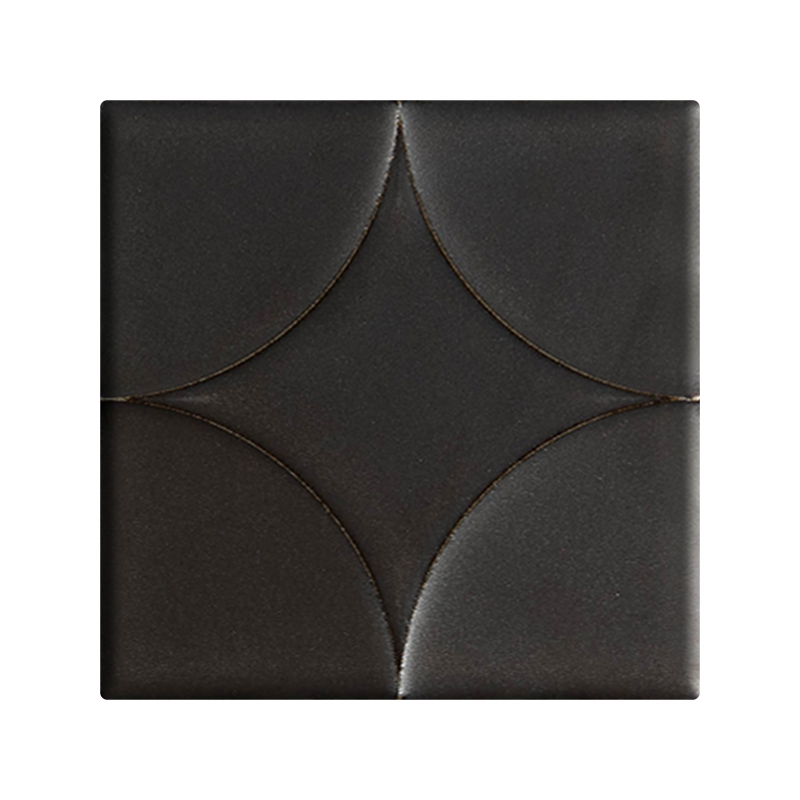 Akuza 6x6 Night Matte - Relief Square Tile