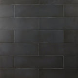 Forte 3.5x14.5 Black City Matte Rectangle Tile