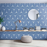 Radar 8x9 Azul Striated Matte Hexagon Tile