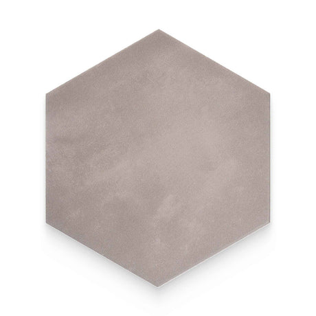 Radar 8x9 Gris Solid Matte Hexagon Tile