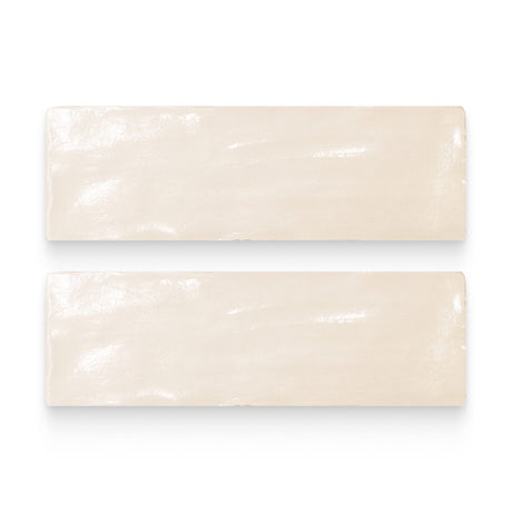 Magma 2.5x8 Cream Glossy Rectangle Tile