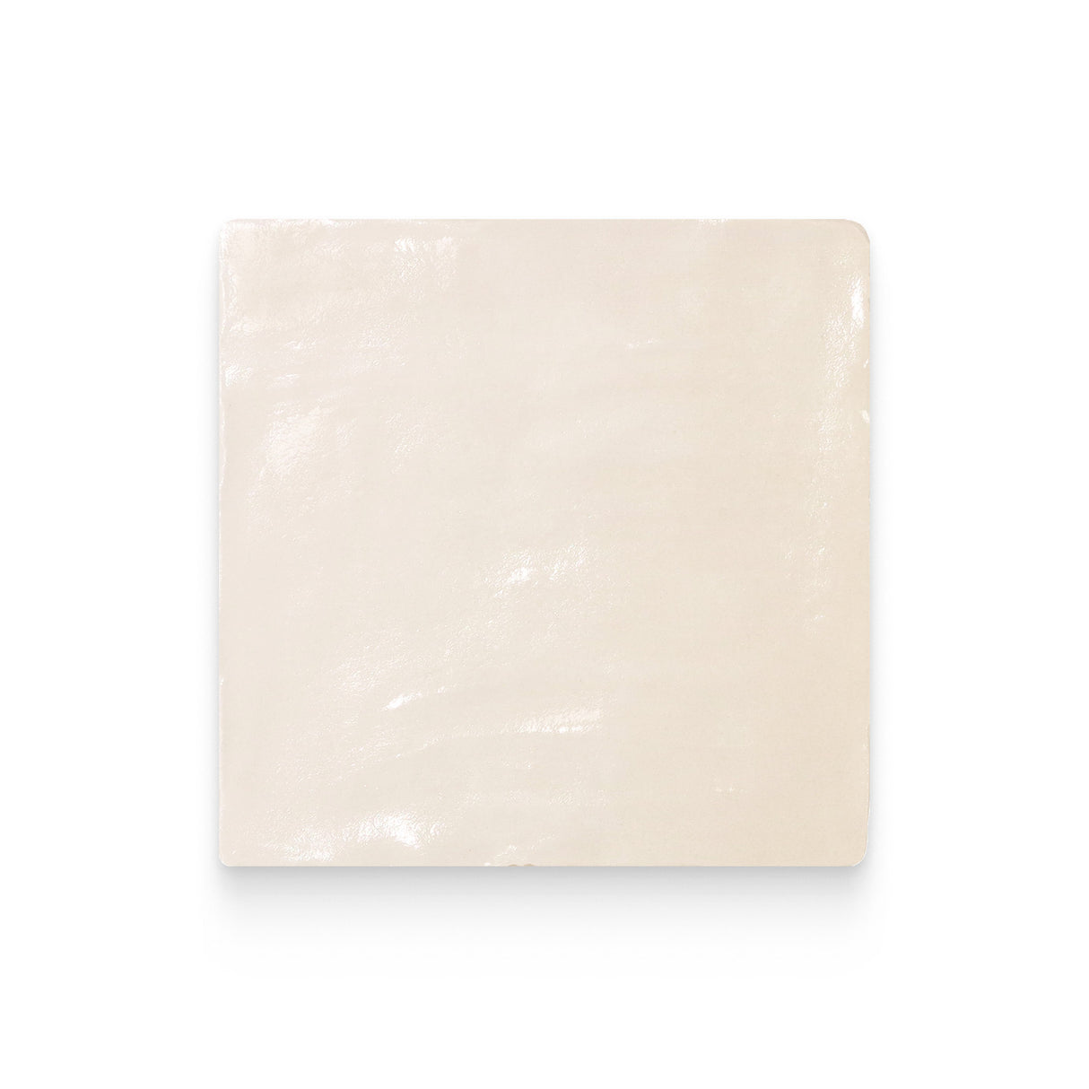 Magma 4x4 Cream Glossy Square Tile