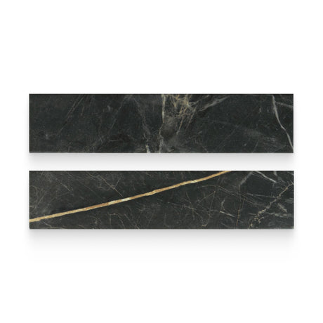 Bistro 3x12 Marquina Gold Matte Rectangle Tile
