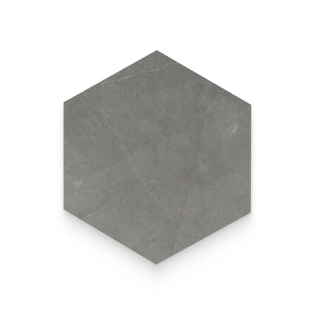 Bistro 8x9 Pulpis Dark Grey Matte Hexagon Tile