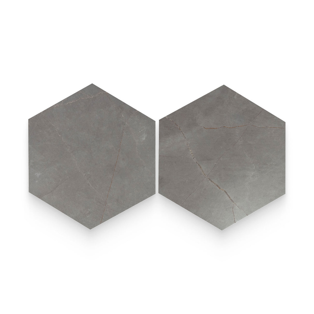 Bistro 8x9 Pulpis Dark Grey Matte Hexagon Tile