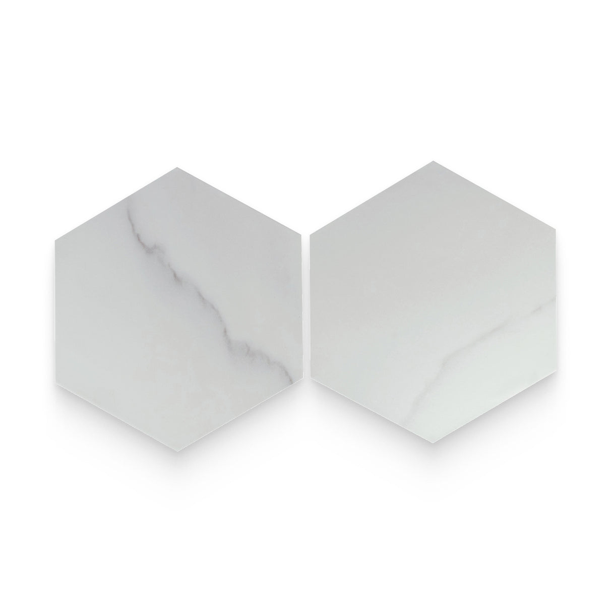 Bistro 8x9 Statuary White Matte Hexagon Tile