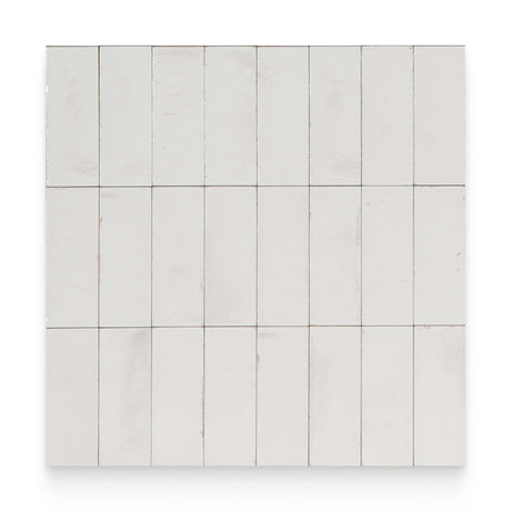 Breeze 2x6 Bianco Glossy Rectangle Tile