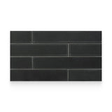 Shinrin 1.57x9 Charcoal Matte Rectangle Tile