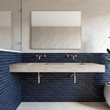 Shinrin 1.57x9 Blue Matte Rectangle Tile