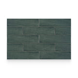 Watercolors 3x12 Emerald Glossy Rectangle Tile