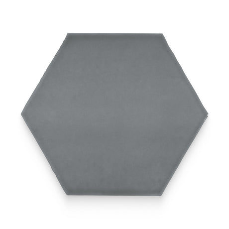 Watercolors 6x6 Charcoal Glossy Hexagon Tile