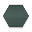 Watercolors 6x6 Emerald Glossy Hexagon Tile