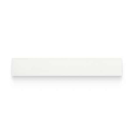 Essential 2x12 Canvas White Glossy Rectangle Tile