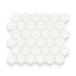 Essential 2x2 Canvas White Matte Hexagon Mosaic