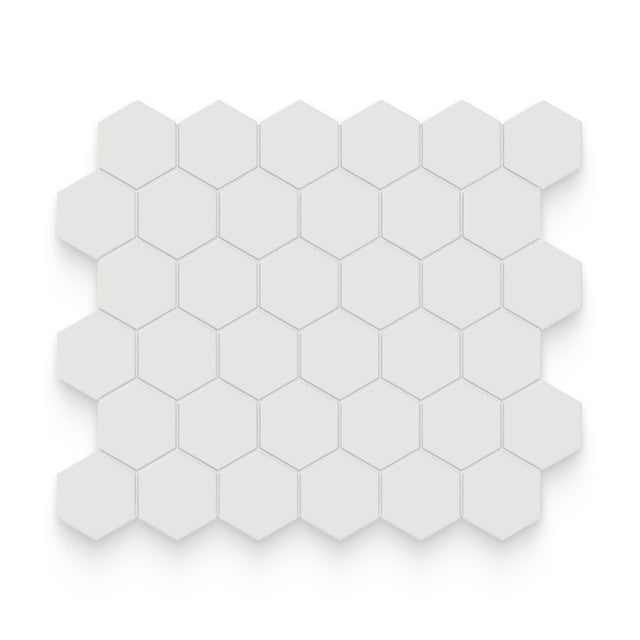 Essential 2x2 Vintage Grey Matte Hexagon Mosaic