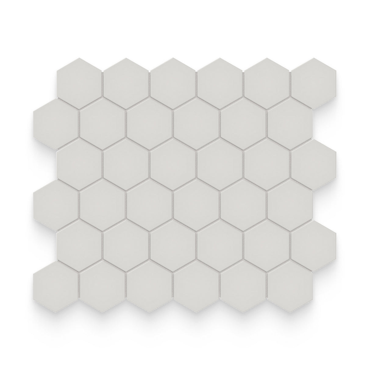 Essential 2x2 Halo Grey Matte Hexagon Mosaic