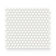 Essential 0.75x0.75 Canvas White Matte Round Mosaic