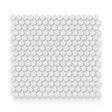 Essential 0.75x0.75 Vintage Grey Matte Round Mosaic