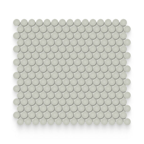 Essential 0.75x0.75 Soft Sage Matte Round Mosaic